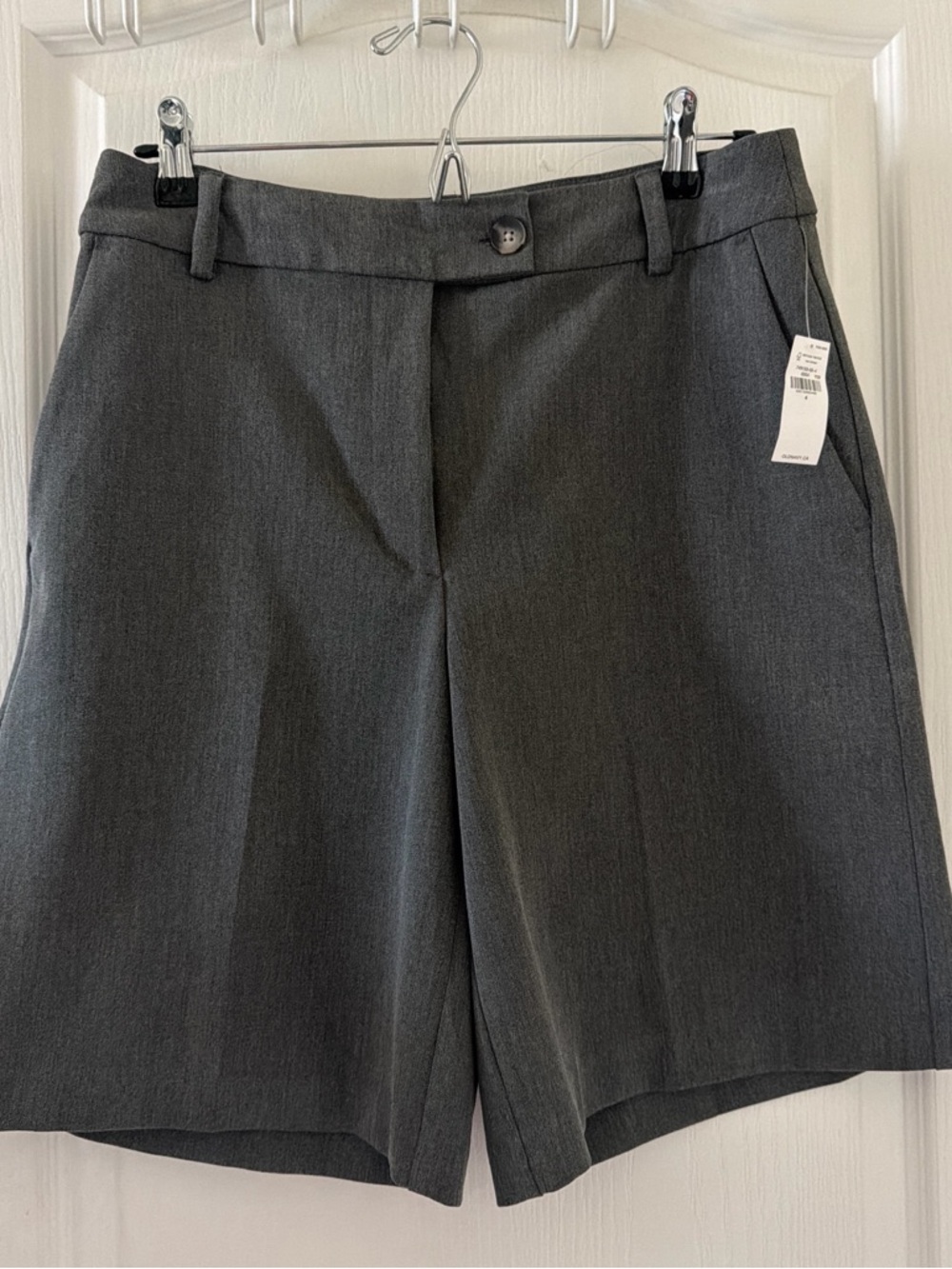 Old Navy Charcoal Gray Tailored Women's Bermuda Shorts